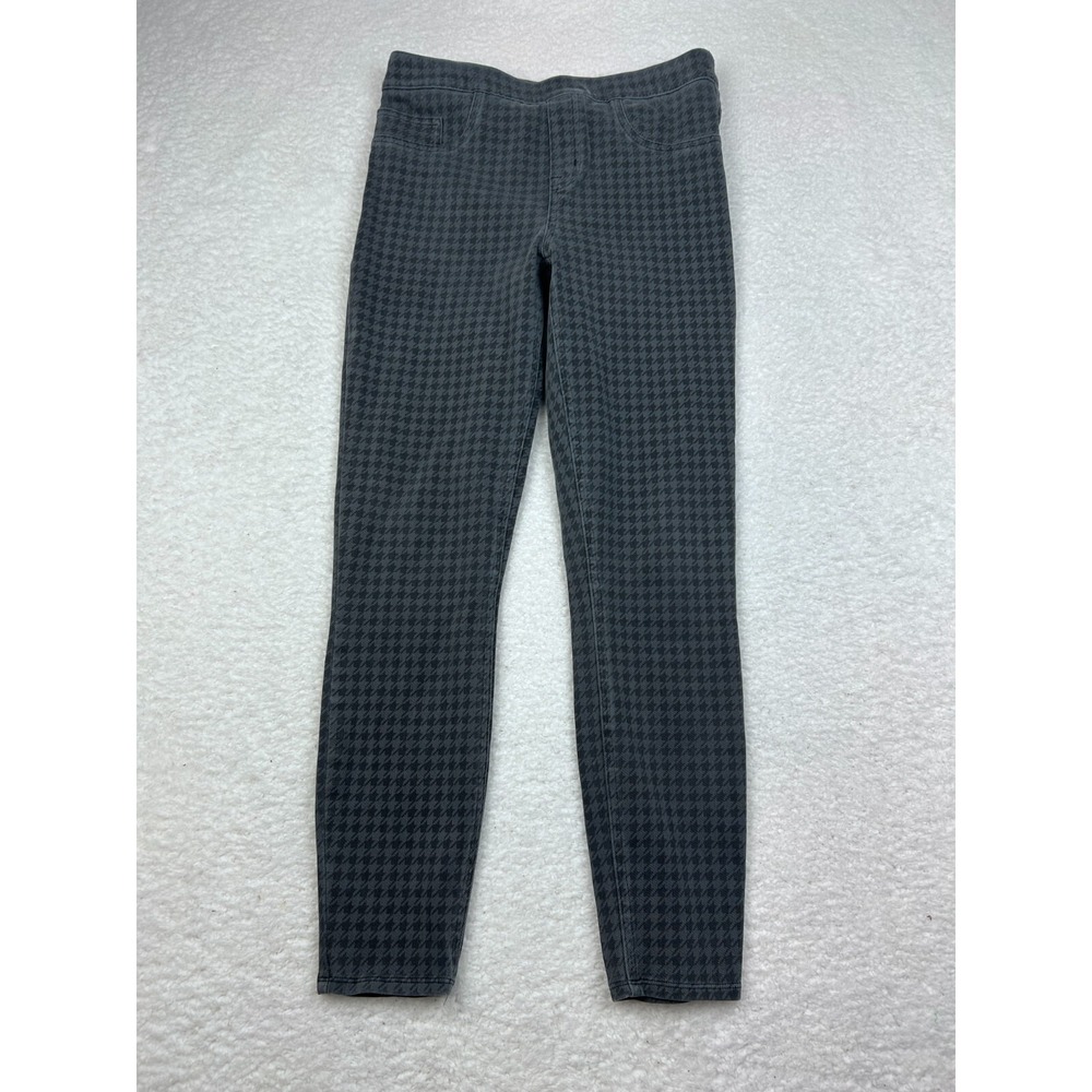 Spanx Leggings‎ Ankle Women's Medium Gray Houndstooth Yoga Gym